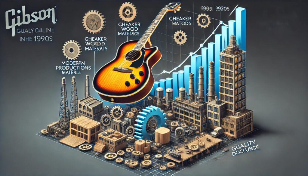 ギブソンの品質低下が起きた理由とその影響