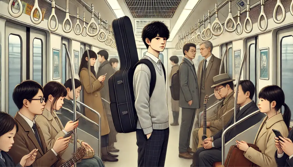 電車や通学中にギターを持ち運ぶのが恥ずかしい理由とは
