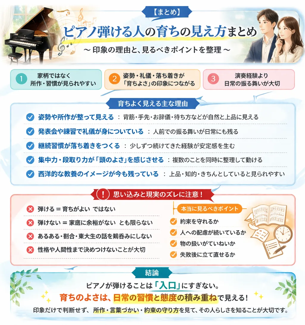 ピアノが弾ける人はなぜ育ちがよく見えるのか