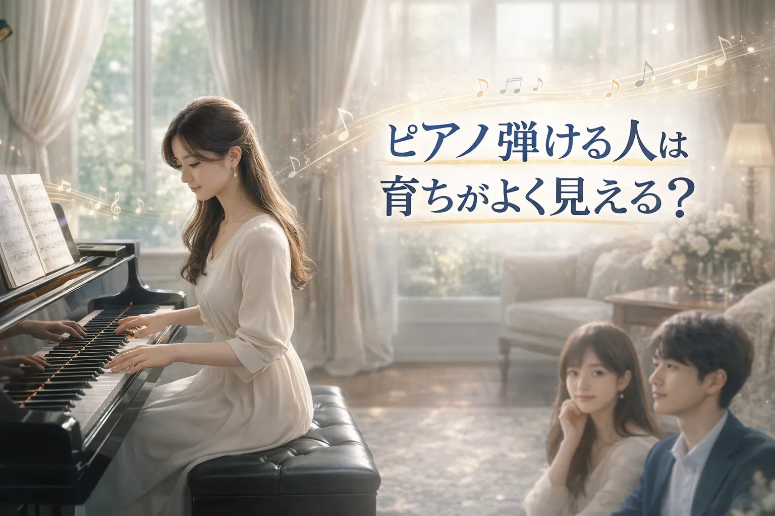 ピアノが弾ける人は育ちがいいって本当？印象の理由をわかりやすく解説