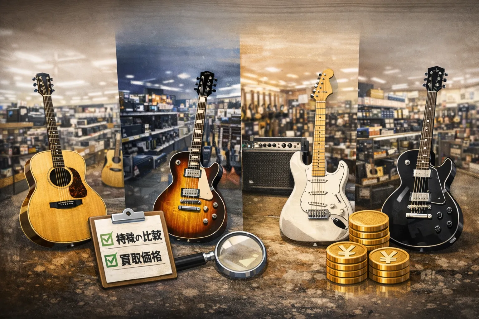 ギターを売るならどこがいい？失敗しない買取先の決め方