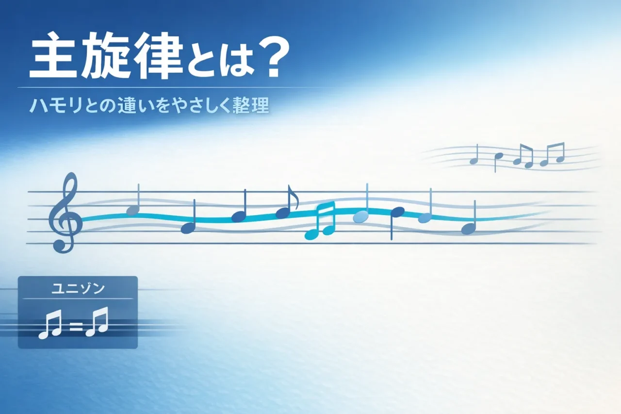 主旋律の意味をやさしく解説｜曲の中心線と聞き分けのコツ